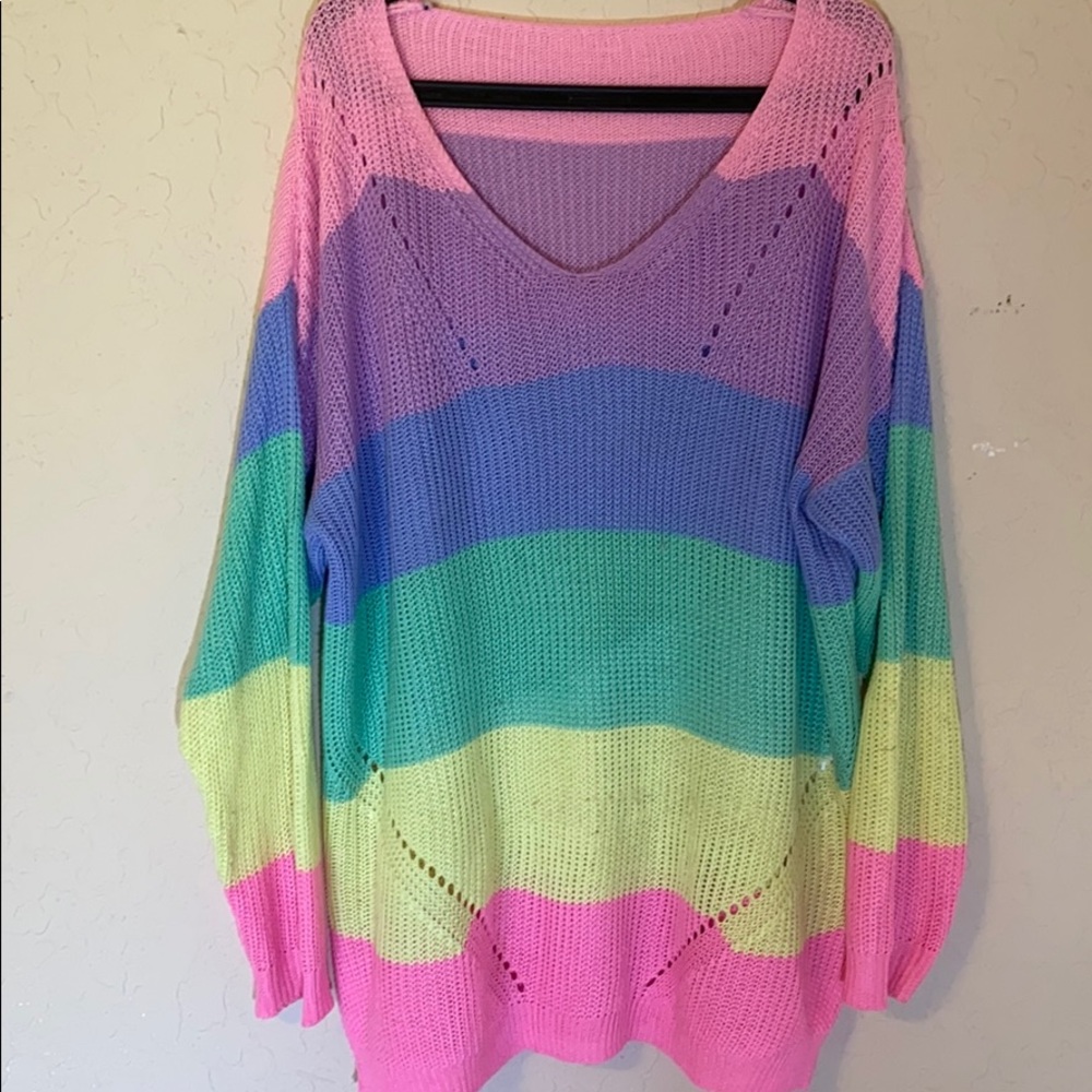 Oversized Multicolor Sweater